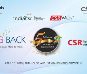 Giving Back India CSR Leadership Summit – Celebrating 5 Years of CSR Law at New Delhi