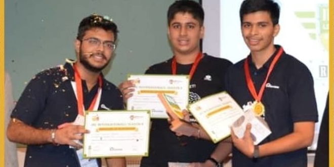 Gurugram & Delhi students secure 1st position in International Robotronics Competition